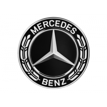 Mercedes-Benz centerkapsel, sort/sort laurbr