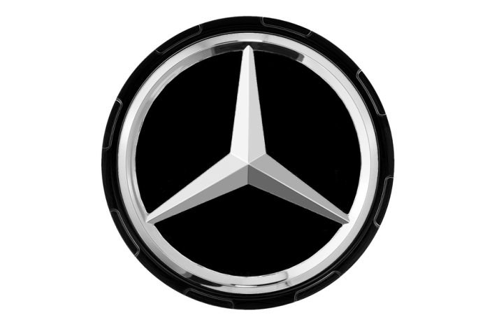 Mercedes-Benz centerkapsel. sort (1 stk)
