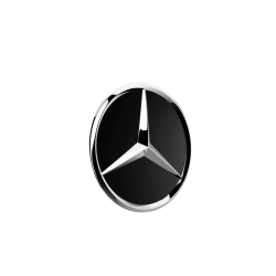 Mercedes-Benz centerkapsel. Matt sort