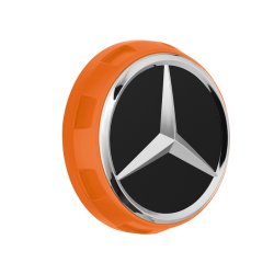 Mercedes-Benz centerkapsel. Orange (1 stk)