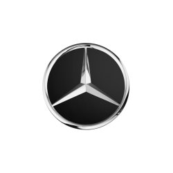 Mercedes-Benz centerkapsel. Matt sort