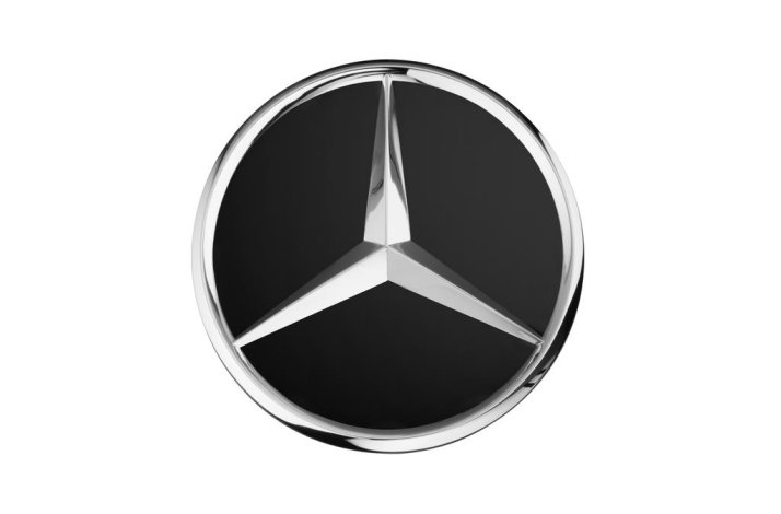 Mercedes-Benz centerkapsel. Matt sort