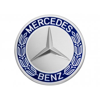 Mercedes-Benz centerkapsel, slv/bl
