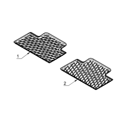 Mercedes-Benz EQB gummim�ttes�t, 1, 2, og 3 s�der�kke