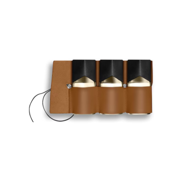 Land Sea Air trilogi, EdP, l�der etui i beige, brun, r�d eller sort