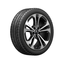 Mercedes-Benz komplette vinterhjul 18" med brede baghjul
