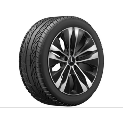 Mercedes-Benz komplette vinterhjul 18" med brede baghjul