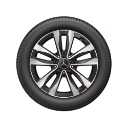 Mercedes-Benz komplette vinterhjul 17" med brede baghjul